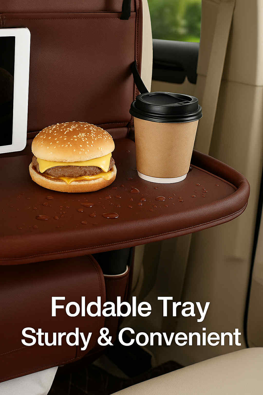 PU Leather Car Storage Bag