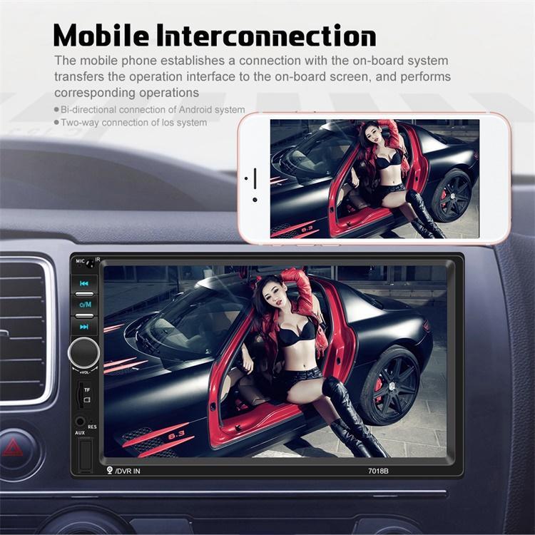 European, American And British Stock Related Baodafeng 2Din Car MP5 Player Car Radio 7 Inch Touch Screen Bluetooth USB AUX Stereo Wholesale