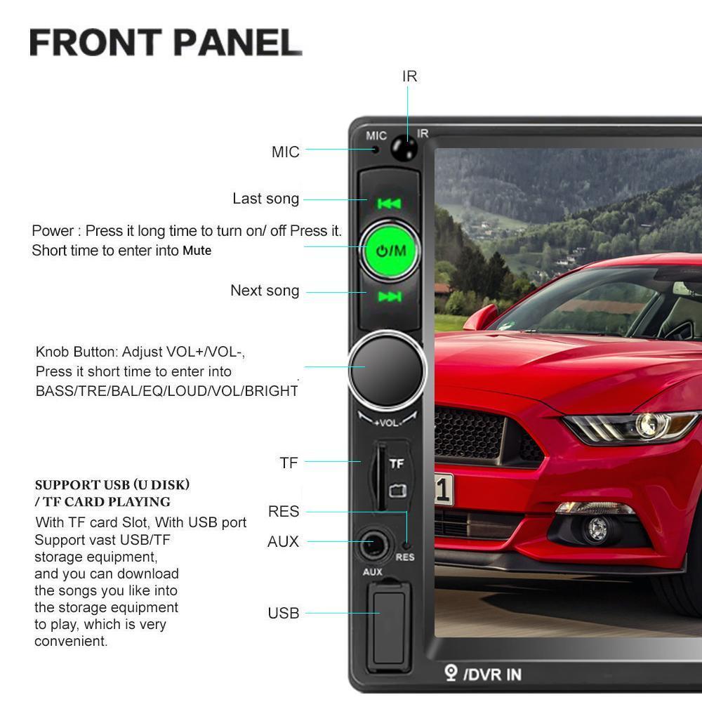 7 Inch Universal Multimedia 2din Touch Screen Android Car MP5 Player Car Radio Car Stereo