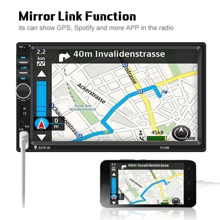 European, American And British Stock Related Baodafeng 2Din Car MP5 Player Car Radio 7 Inch Touch Screen Bluetooth USB AUX Stereo Wholesale
