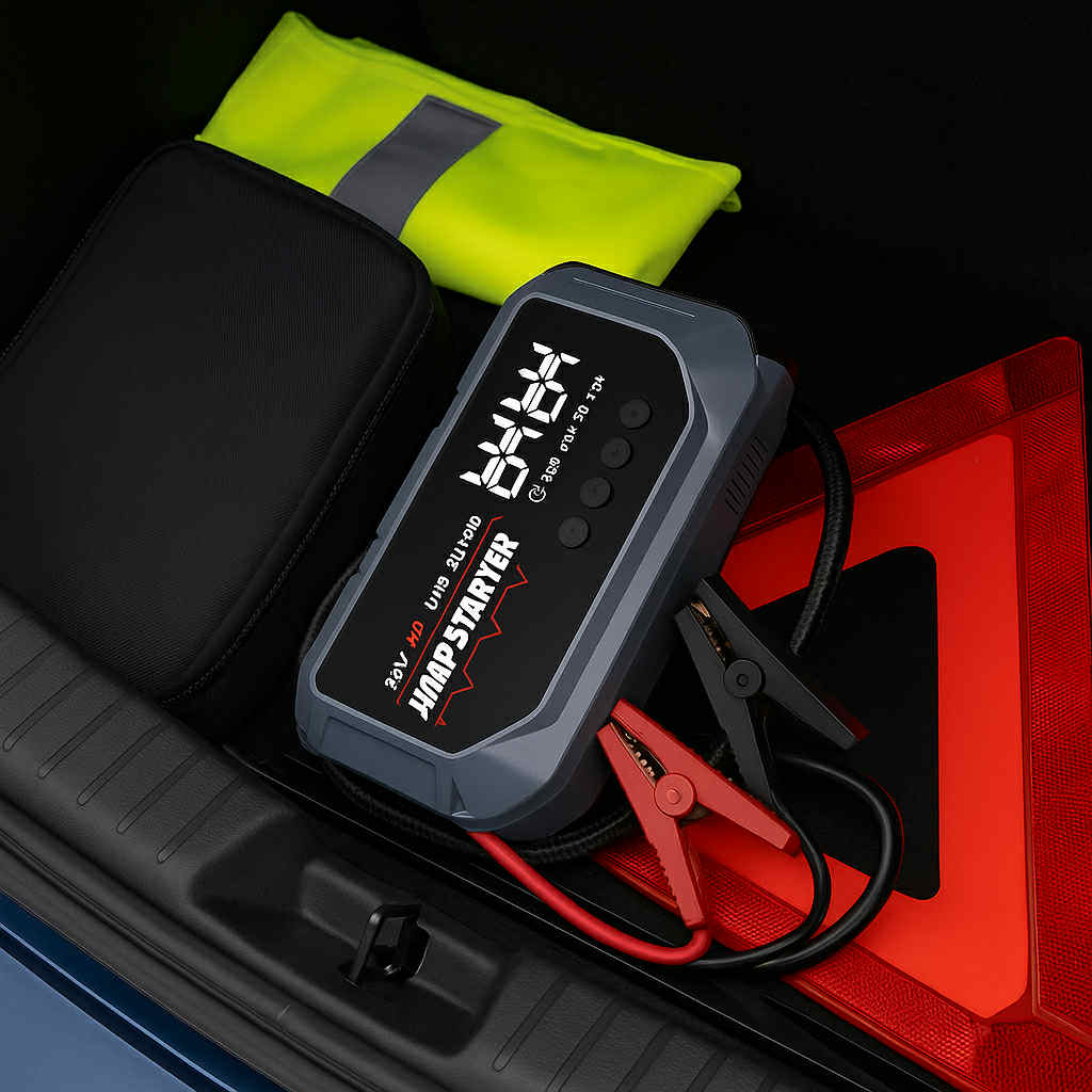 12V Car Jump Starter with Air Compressor