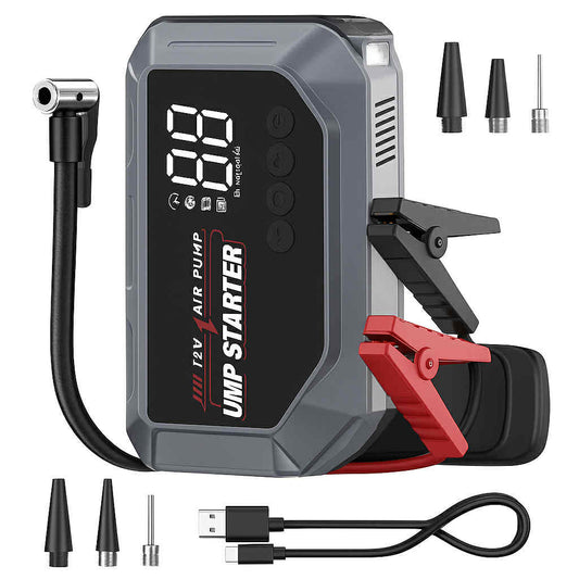 12V Car Jump Starter with Air Compressor