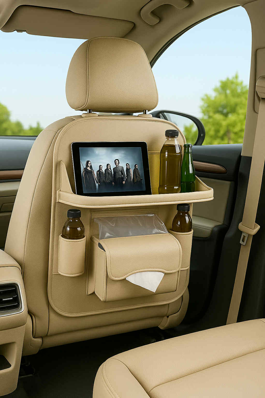 PU Leather Car Storage Bag