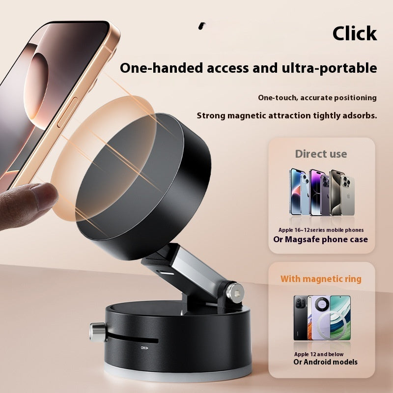 Foldable Magnetic Car Phone Holder with Suction Cup