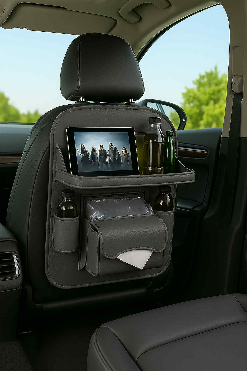 PU Leather Car Storage Bag
